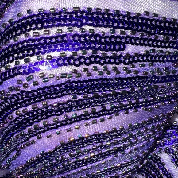 NEW Le Gala by Mon Cheri Beaded Mermaid Strapless Dress Special Occasion Gown - Picture 7 of 15